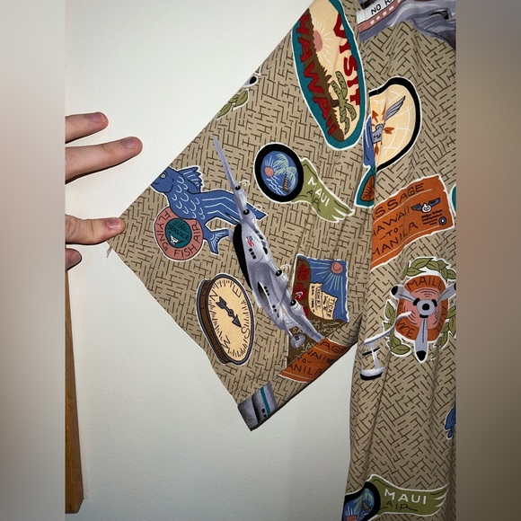 Dietrich Varez by Reyn Spooner Hawaii Vintage Airplane Shirt size Medium - Picture 5 of 8